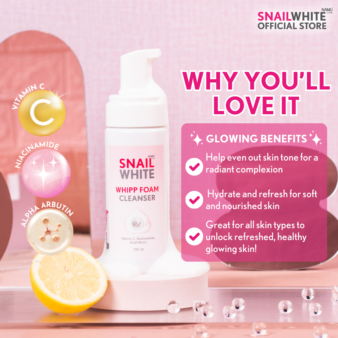 SNAILWHITE Whipp Foam Cleanser 150ml (Expiring Feb 2026)