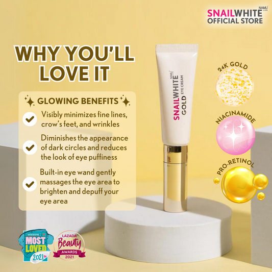 SNAILWHITE Gold Advanced Retinol Eye Cream 15ml (Expiring May 2026)