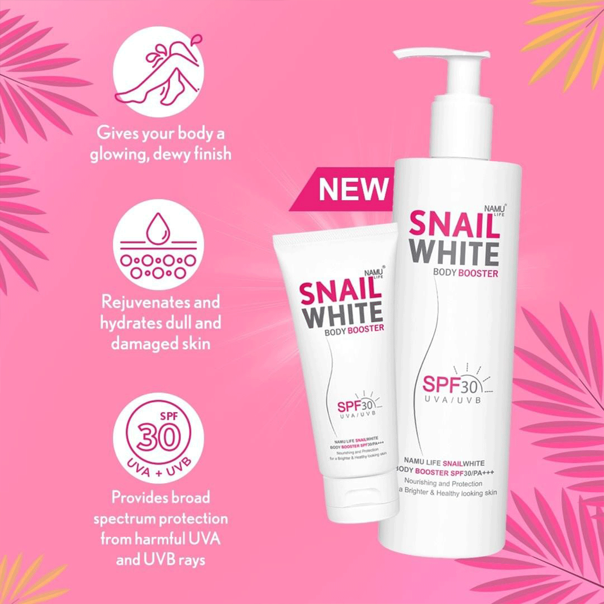 SNAILWHITE Body Booster SPF30/PA+++ 350ml