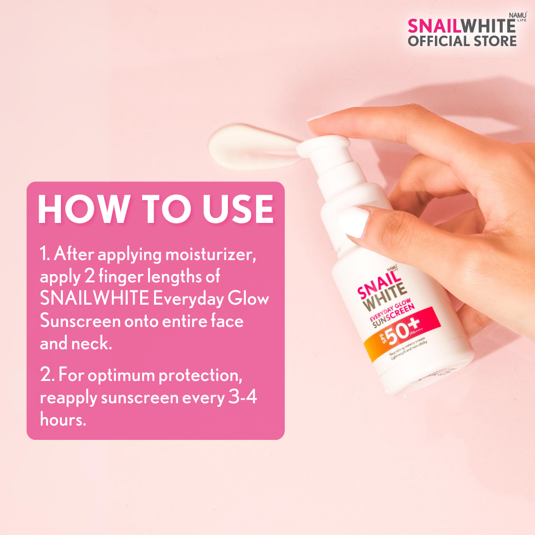 SNAILWHITE Everyday Glow Sunscreen SPF 50+/PA++++ 50ml