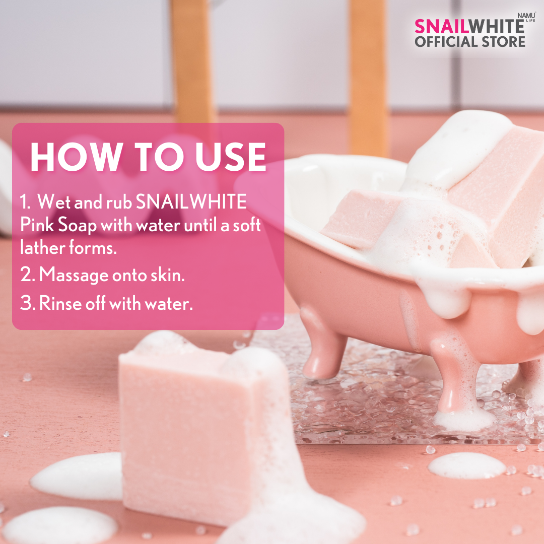 SNAILWHITE Pink Vitamin C Micellar Soap 60g