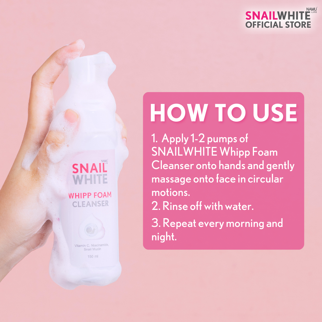 SNAILWHITE Whipp Foam Cleanser 150ml (Expiring Feb 2026)