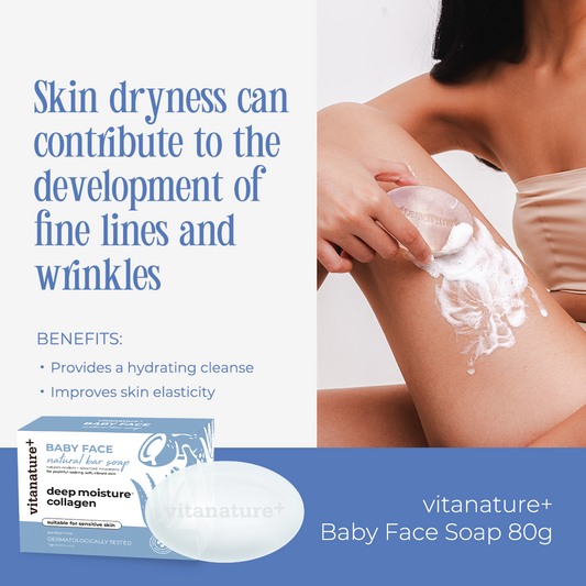 VITANATURE+ Baby Face Natural Bar Soap 80g (Expiring Dec 2026)