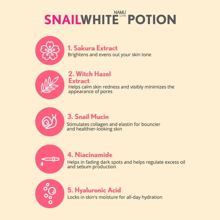 SNAILWHITE Sakura Hazel Soothing Essence Gel 150mL