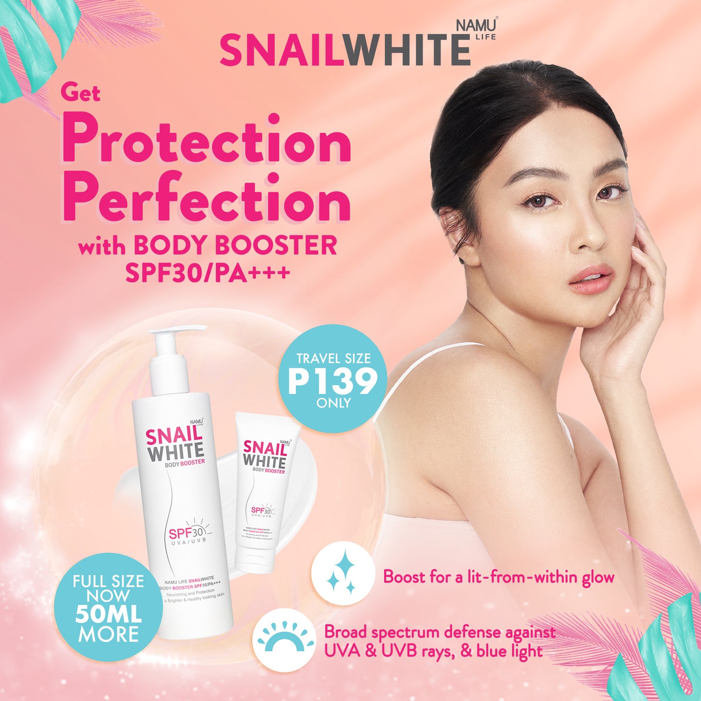 SNAILWHITE Body Booster SPF30/PA+++ 350ml