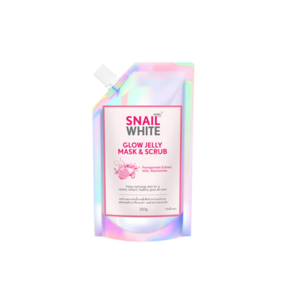 SNAILWHITE Glow Jelly Mask and Scrub 200g (Expiring June 2026)