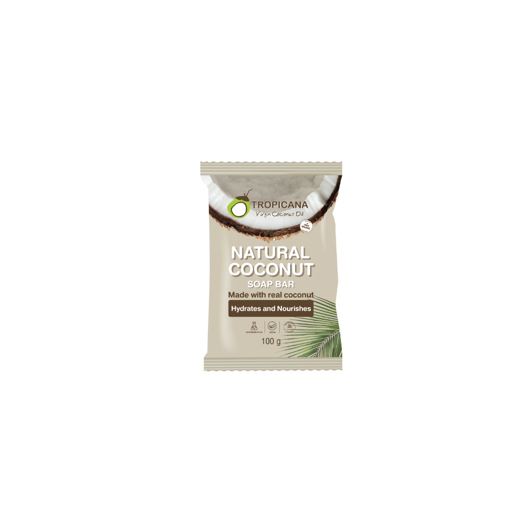Tropicana Virgin Coconut Oil Natural Coconut Soap Bar 100g