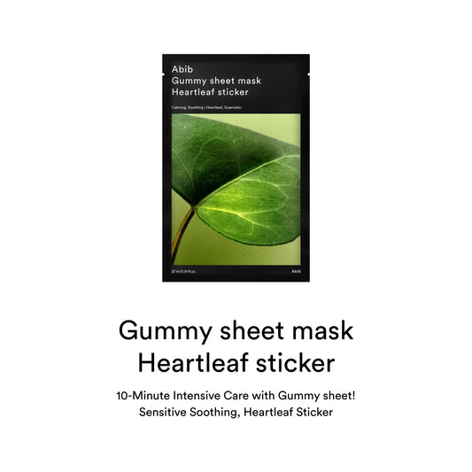 Abib Gummy Mask Heartleaf Sticker 27g