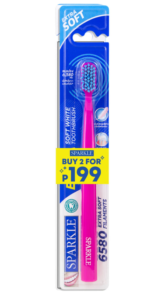 SPARKLE Extra Soft White Toothbrush Bundle of 2 (Expiring Sep 2026)